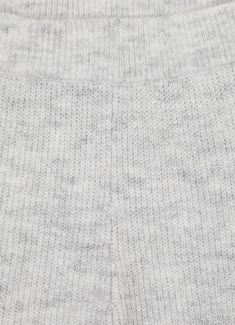 Benetton Široké kalhoty z hrubého pleteného materiálu ze směsi vlny