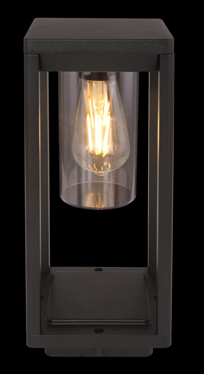 Globo Lighting - CANDELA - Außenleuchte Aluminium Druckguss schwarz matt, 1x E27 LED