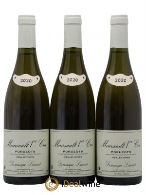 Meursault 1er Cru Poruzots Vieilles Vignes Dominique Laurent  2020 - Lot de 3 Bouteilles