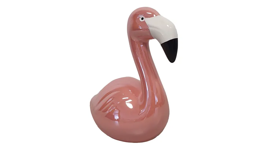 TRENDSHOP Spardose Flamingo