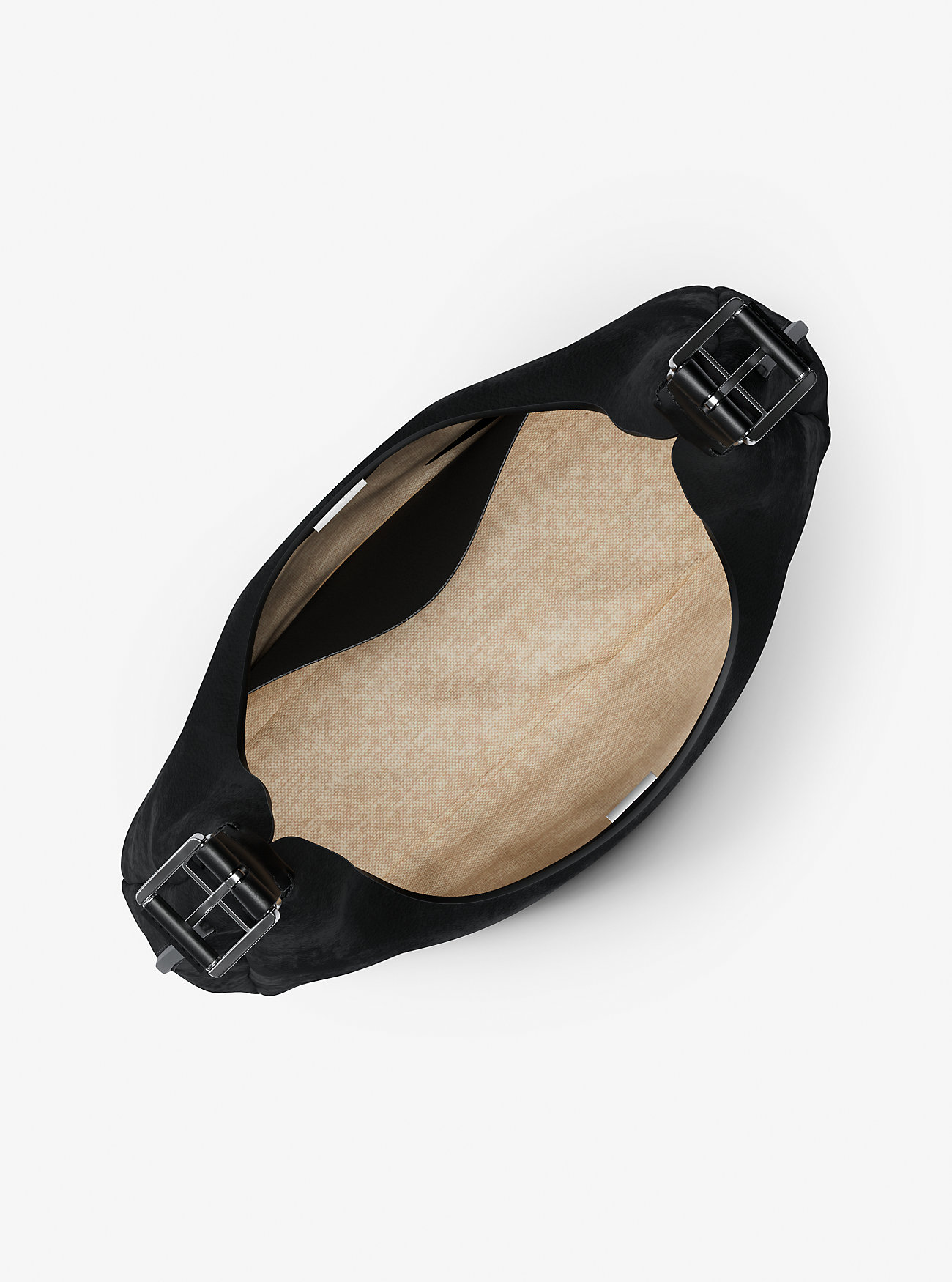 Nolita Stor Nubuck Hobo Skulderveske - SVART