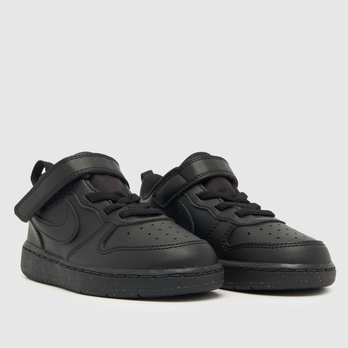 Nike svarta Court Borough låga Recraft småbarnsskor