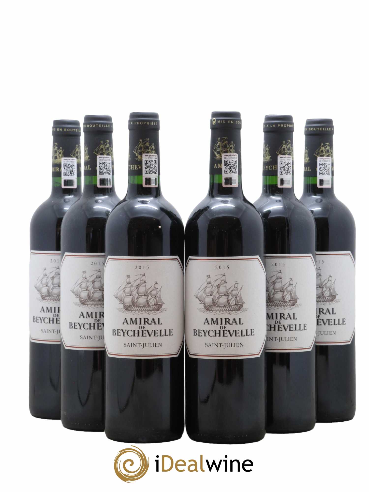 Amiral de Beychevelle Second Vin  2015 - Lot de 6 Bouteilles