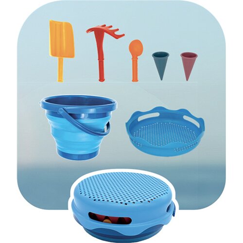 SCHILDKRÖT 7IN1 SAND TOYS SET, INNOVATIVES SAND-SPIELSET IM HANDTASCHENFORMAT, KOMPAKT UN