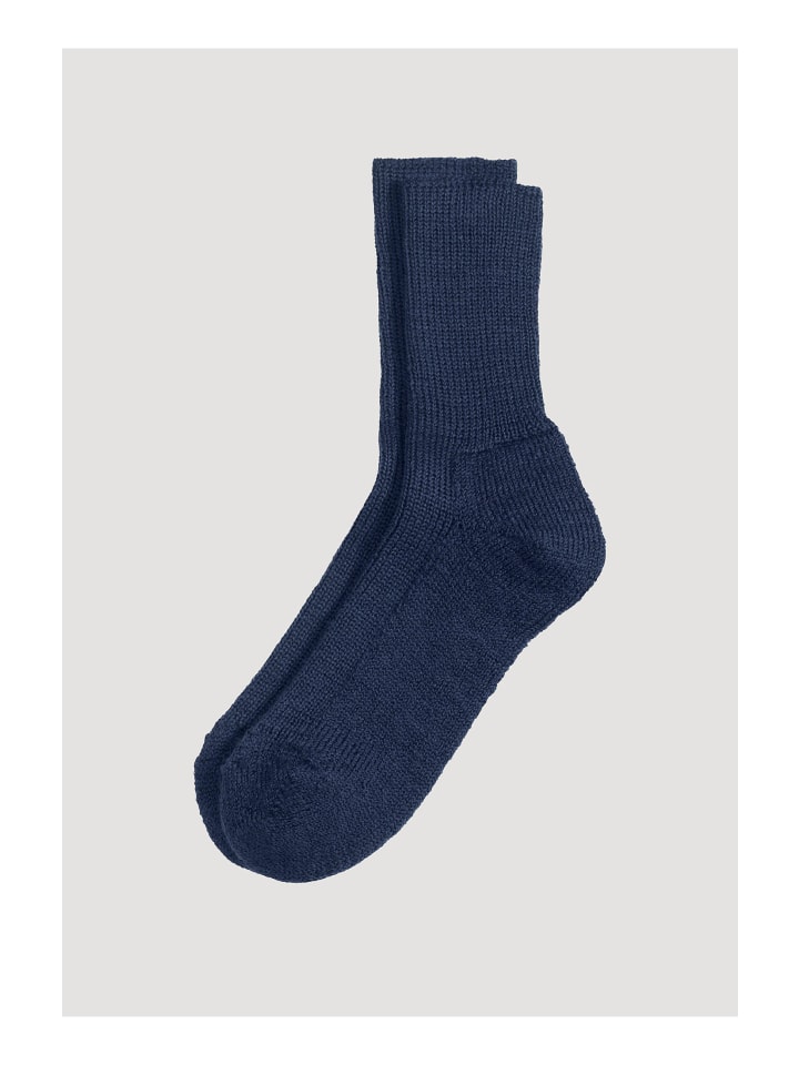 Hessnatur Wollsocke in dunkelblau günstig kaufen