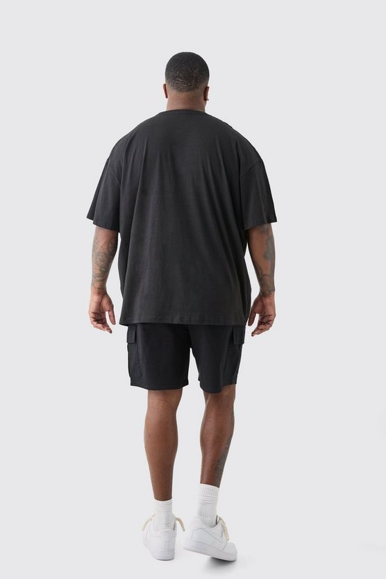 Plus Oversize T-Shirt mit Renaissance-Print