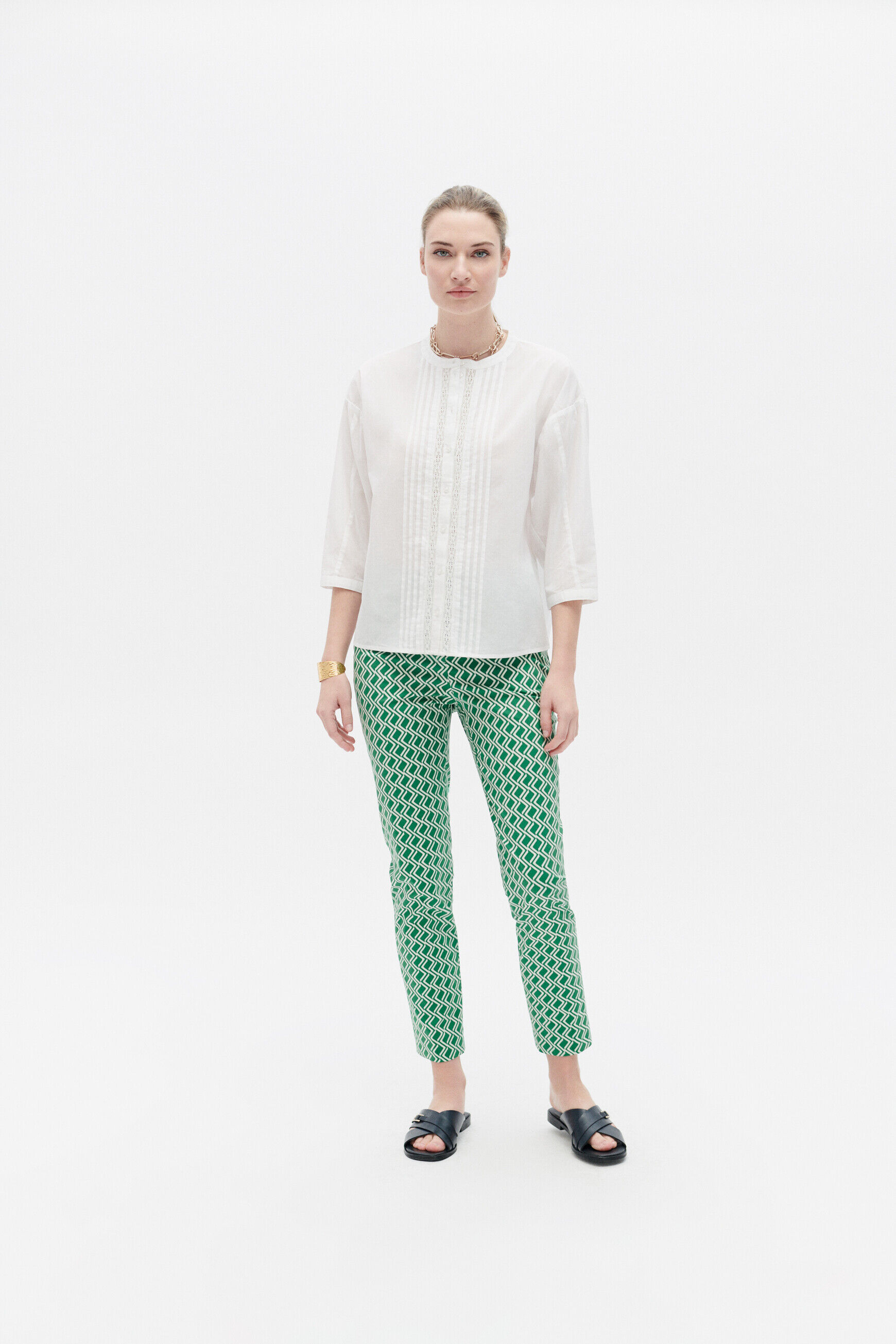 Chemise carlito blanc femme
