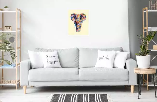 CreArt Funky Elefant - Malen nach Zahlen für Erwachsene