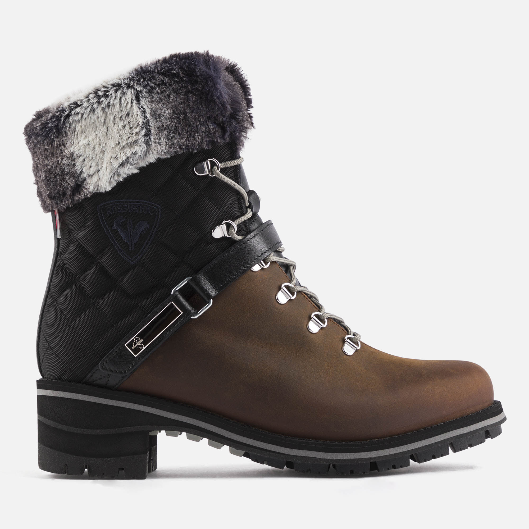 Bottines Megève marron ciré femme