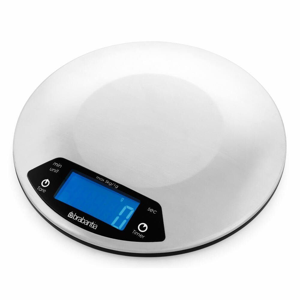 Brabantia Küchenwaage Profile Rund Digital Matt