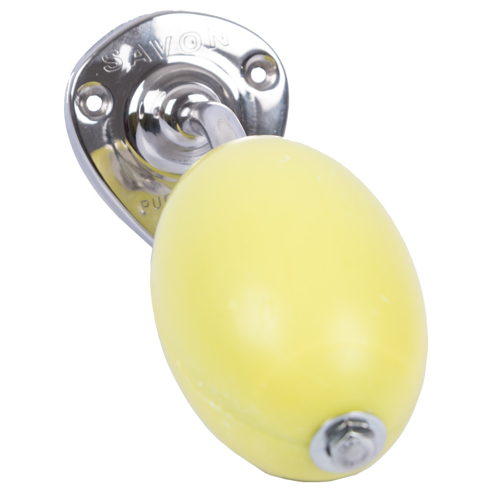 La savonnerie de nyons Savon 260g Rotatif à la Verveine et sonSupport Inox Savon
