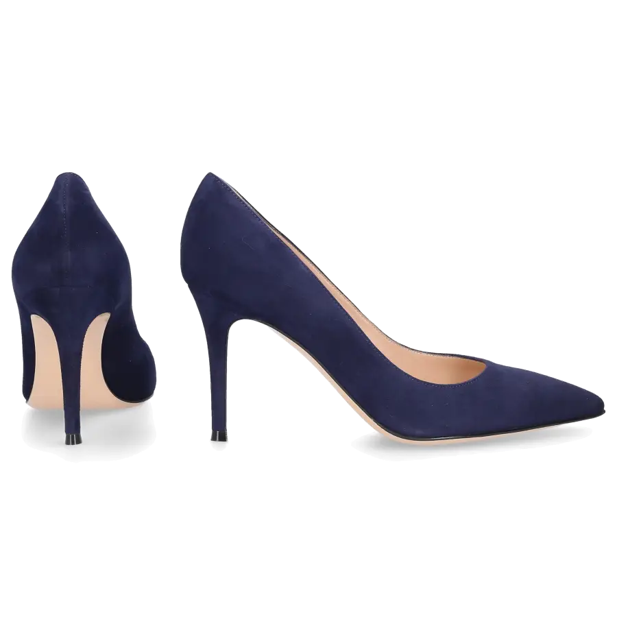 Gianvito Rossi - Pumps GIANVITO 85 Veloursleder - blau