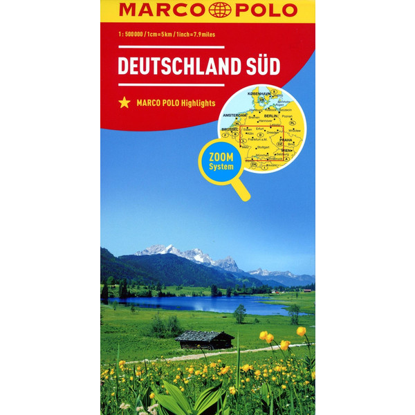 MARCO POLO Länderkarte Deutschland Süd 1:500 0000 - Straßenkarte