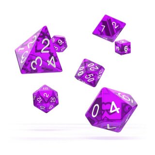 Oakie Doakie Dice Würfel RPG-Set Translucent - Lila (7)