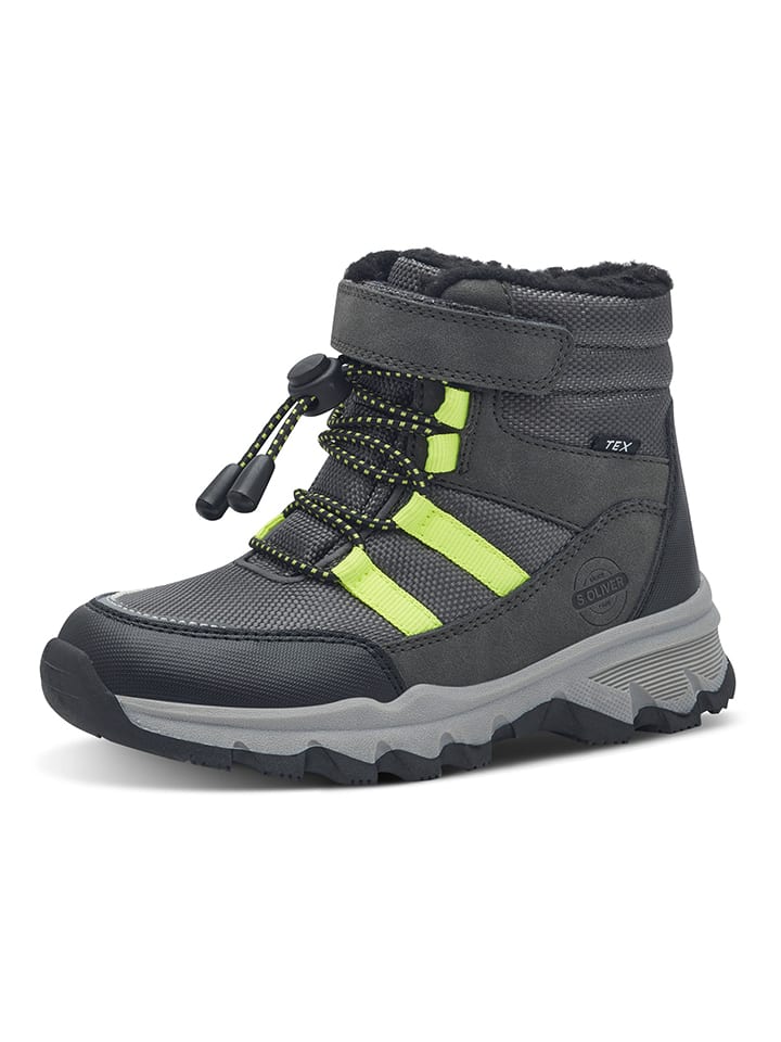 s.Oliver Winterboots in Anthrazit günstig kaufen