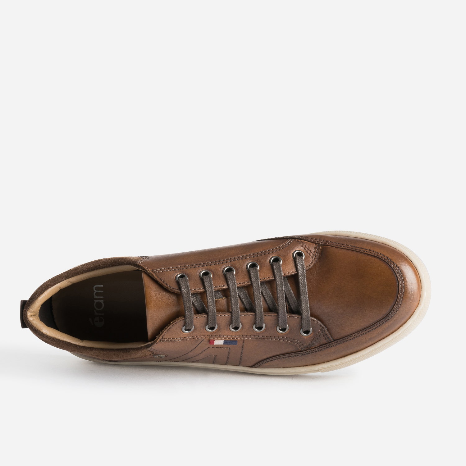Tennis marron en cuir
