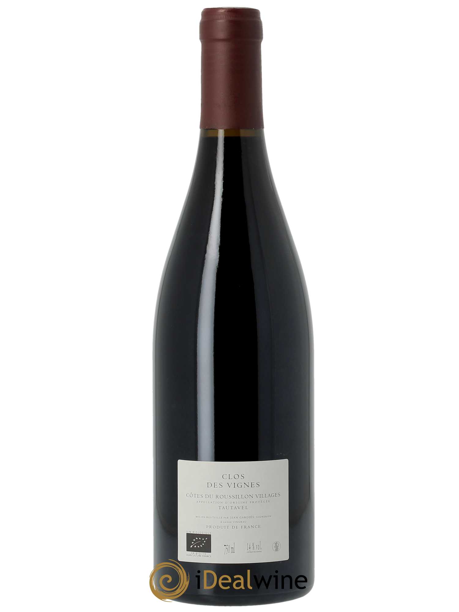 Côtes du Roussillon Villages - Tautavel Gardiés (Domaine) Clos des Vignes  2020 - Lot de 1 Bouteille