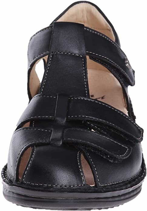 FINN COMFORT Klassische Sandalen schwarz Fünen silber