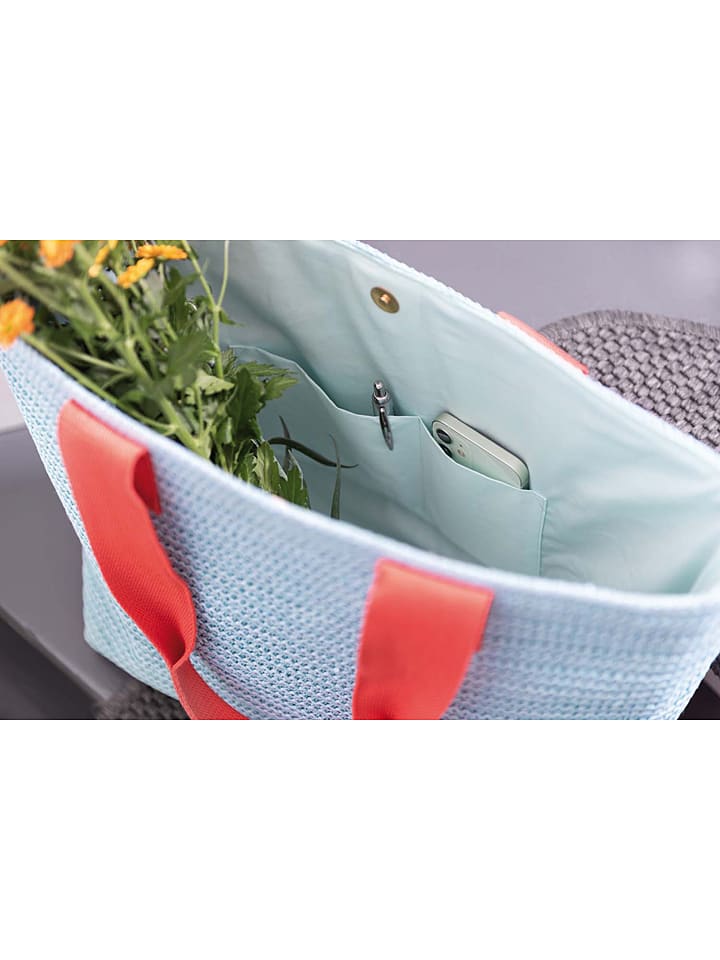 Remember Strandtasche in Hellblau - (B)48 x (H)32 x (T)14,5 cm günstig kaufen onesize
