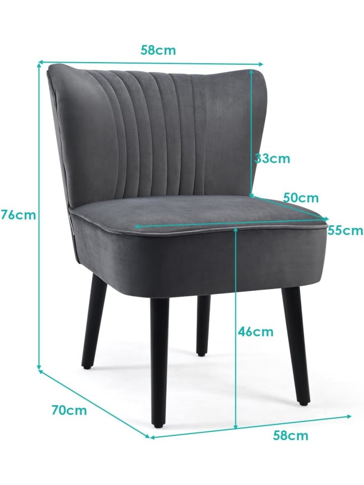 COSTWAY 2er Set Relaxsessel in Grau günstig kaufen onesize