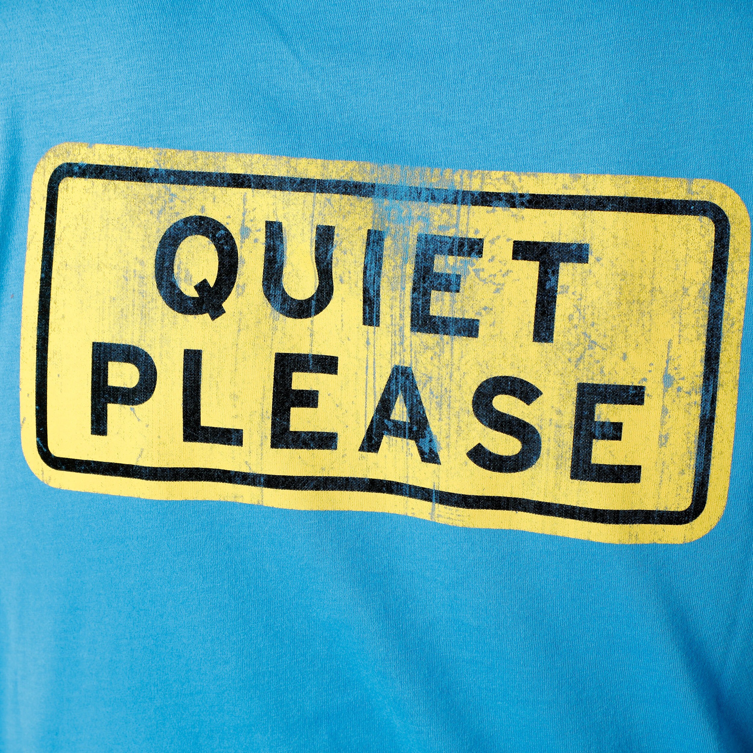 Australia Road Sign T-Shirt Herren - Blau, Gelb