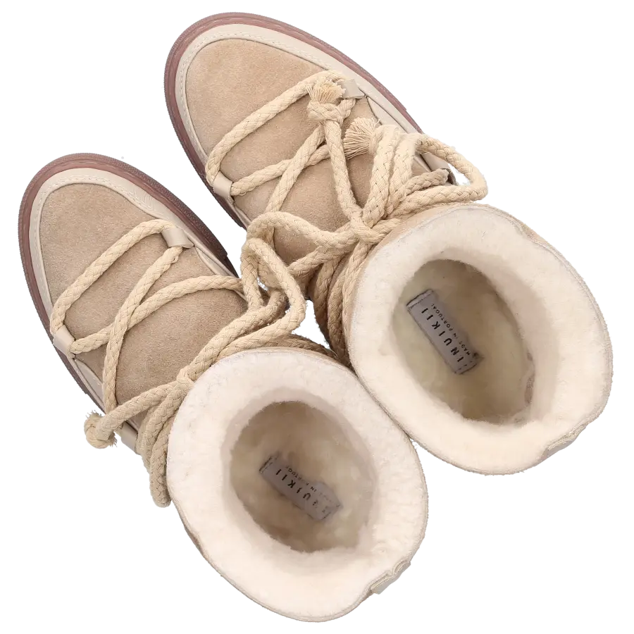 INUIKII - Snowboots CLASSIC Veloursleder - beige