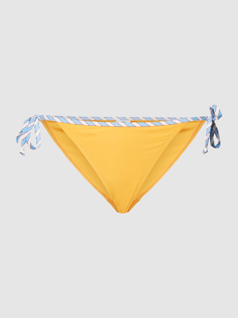 Bikini-Hose mit seitlicher Schnürung Modell 'Solid Baila' in orange