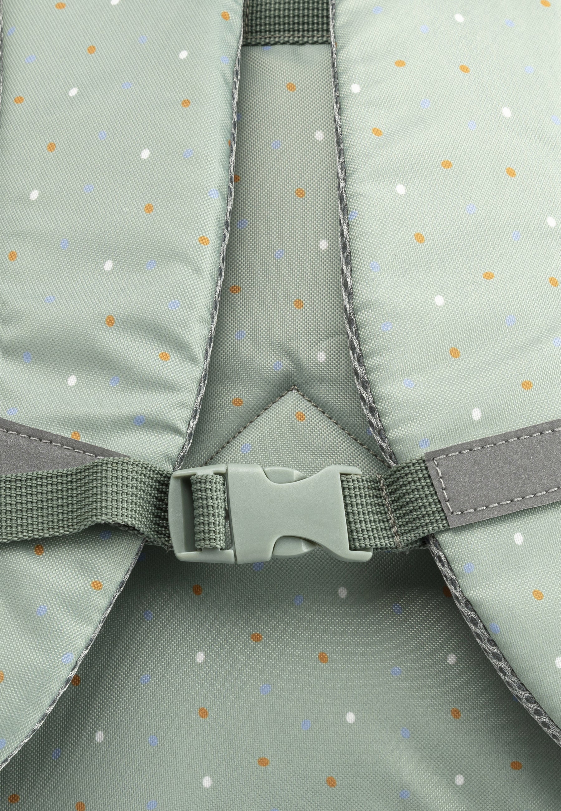 Kinderrucksack mit Motiv Ente Edda in steingrün, 5L
