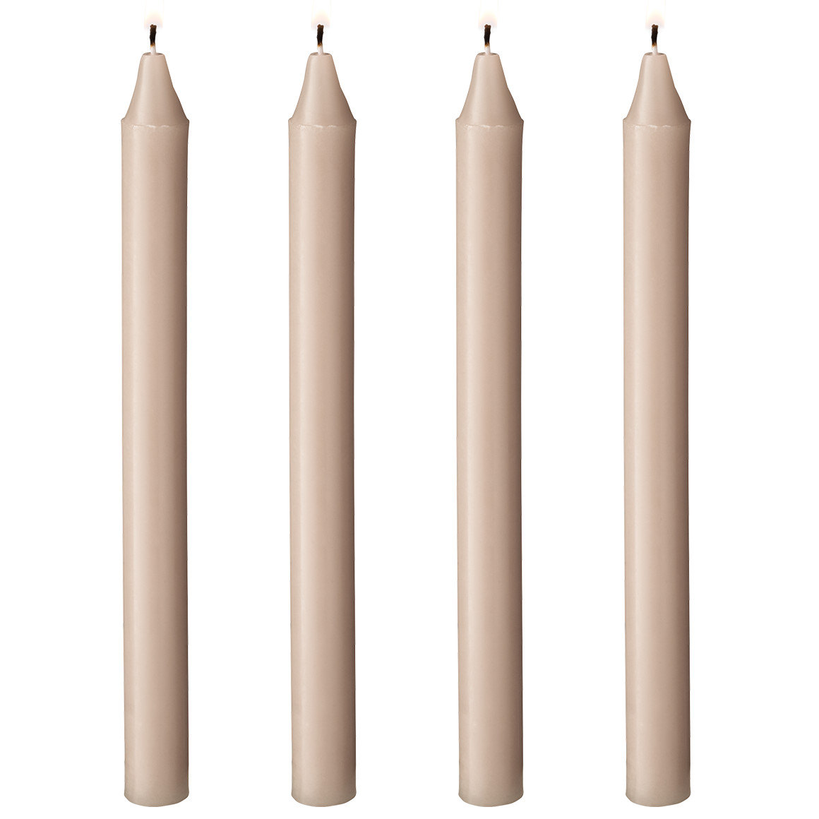 4 Stabkerzen unifarbend
