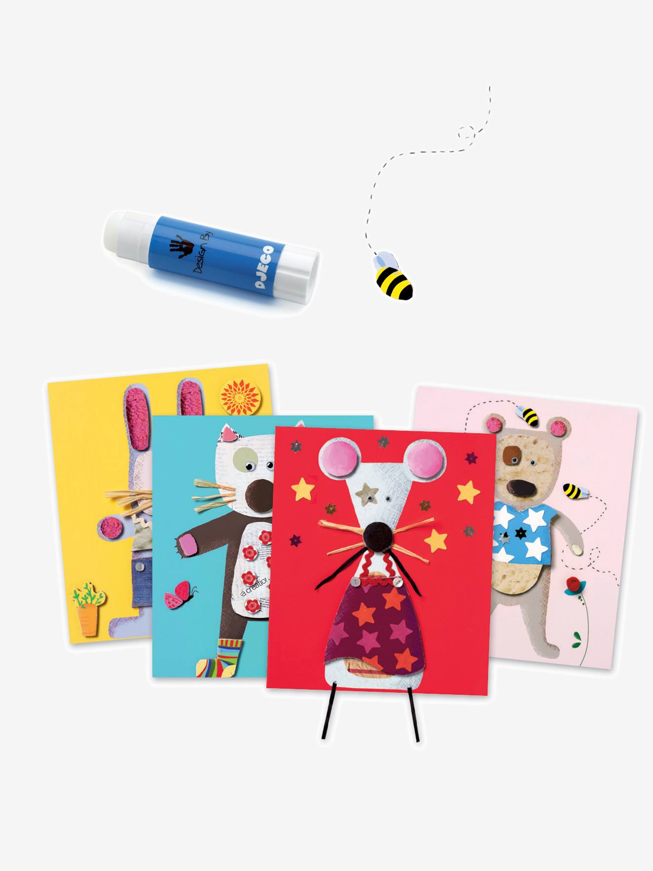 Djeco Kinder Collage-Set DJECO - mehrfarbig