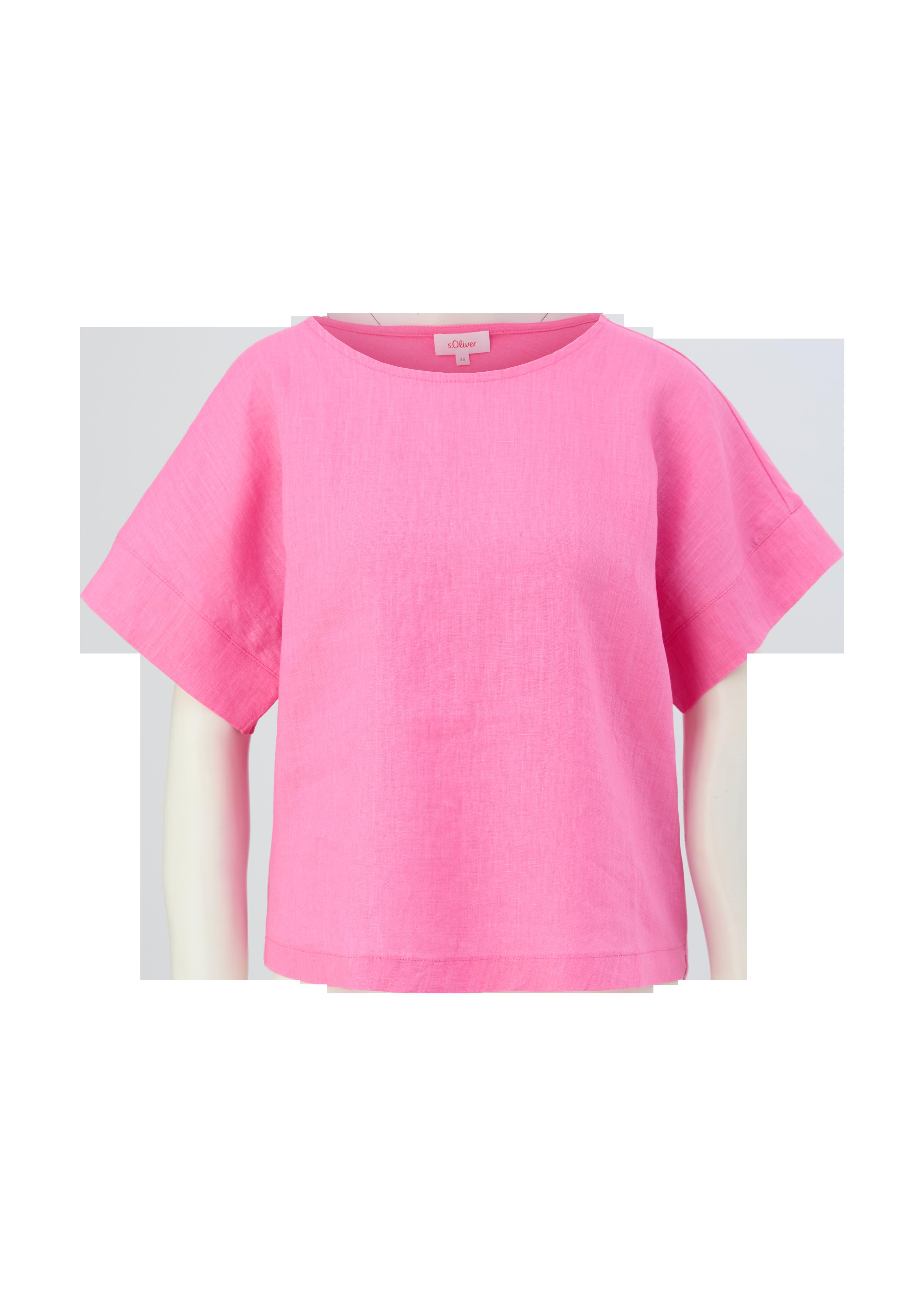 Blusenshirt mit Leinen-Front  2132145-4426