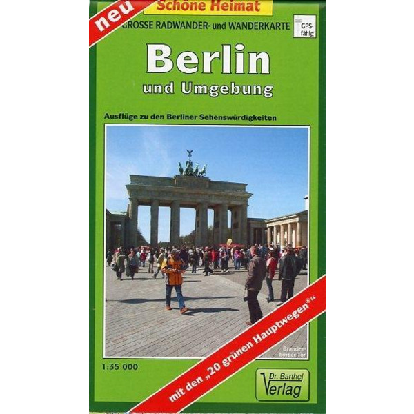 Berlin und Umgebung 1 : 35 000. Große Radwander- und Wanderkar - Wanderkarte