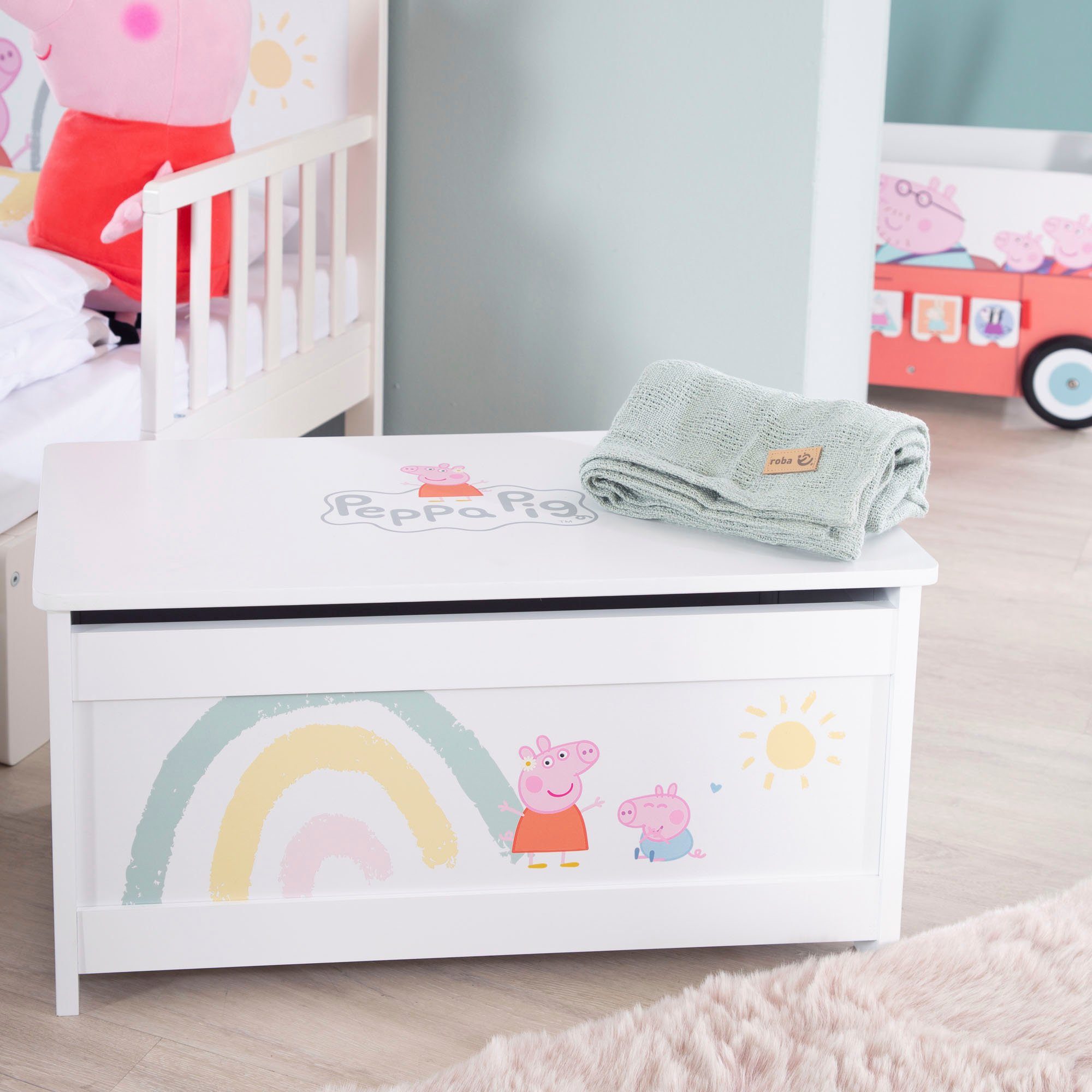 roba® Truhe Peppa Pig, mit Deckelbremse