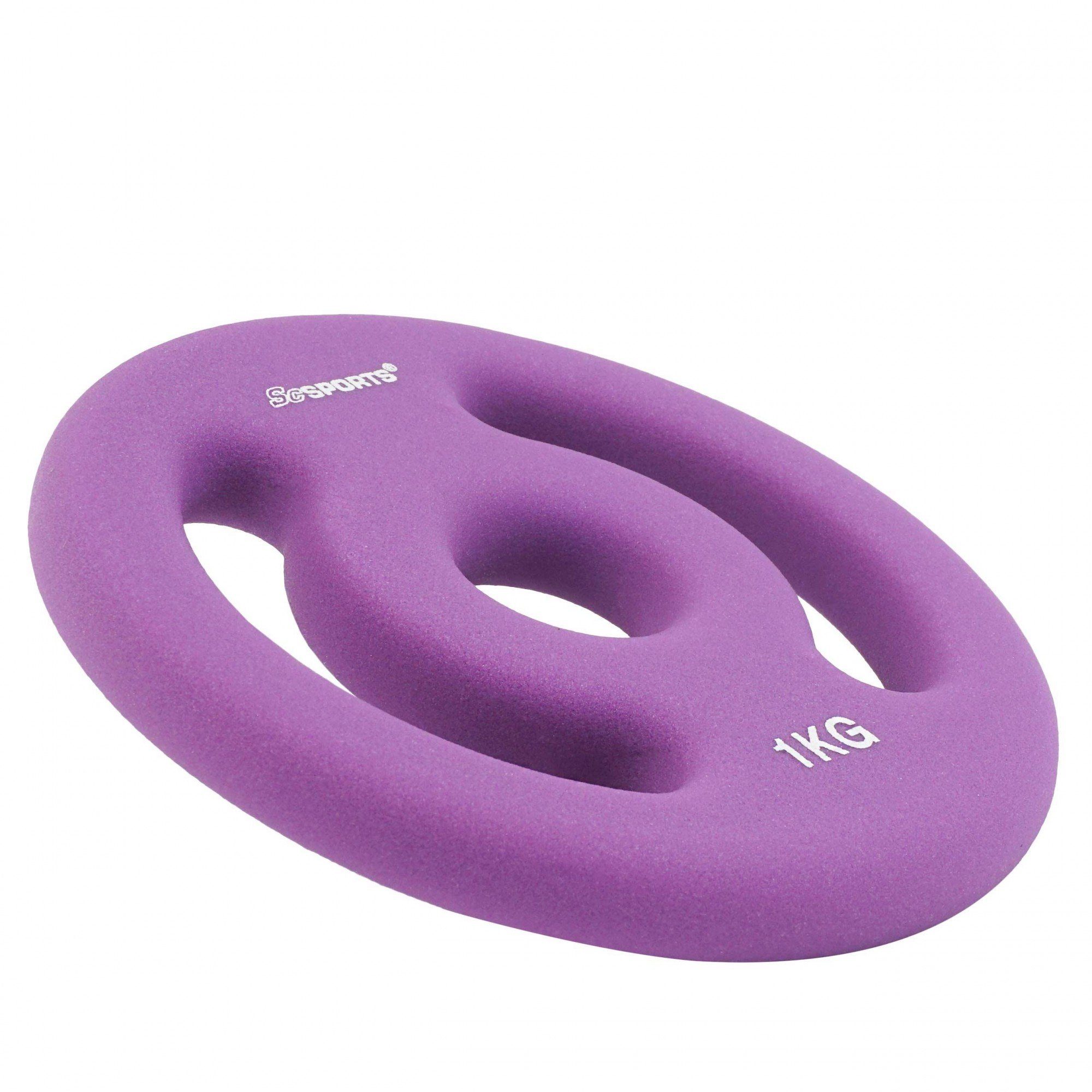 ScSPORTS® Hantel-Set 33kg Neopren Gusseisen Gewichte 30mm Langhantel Kurzhanteln