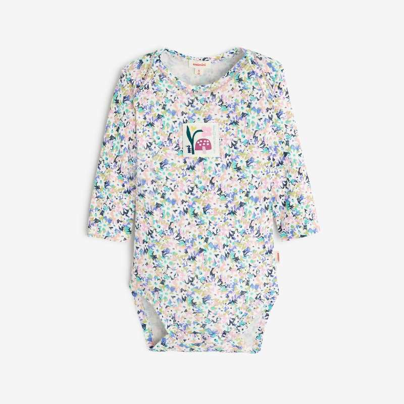 Body bébé fille semis fleuris blanc Catimini