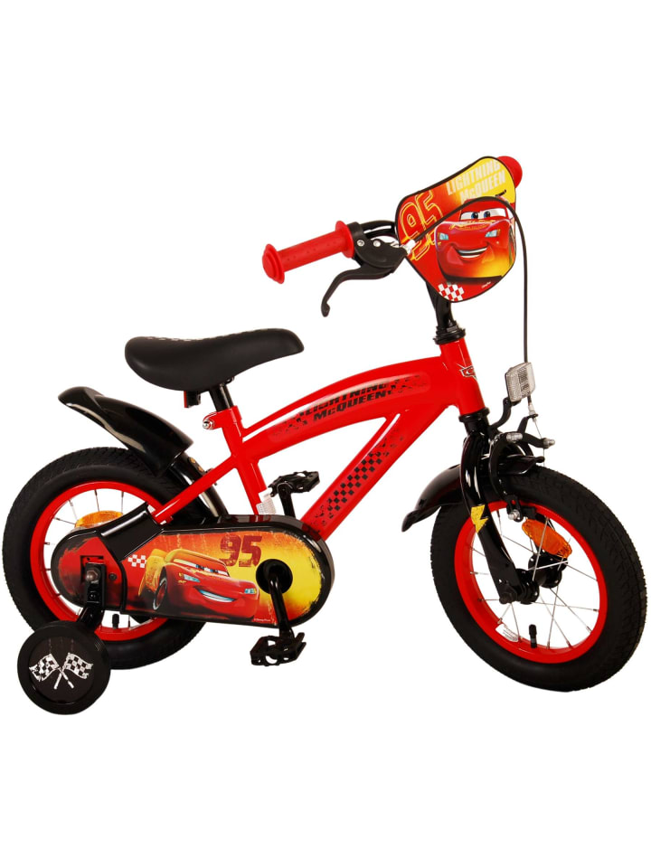 Volare Kinderfahrrad Disney Cars für Jungen 12 Zoll Kinderrad in Rot 3 Jahre günstig kaufen onesize