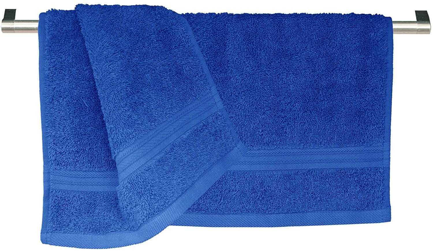 Lashuma Seiftuch Linz (Set, 6-tlg), Frottee Handtuchset blau 30x30 cm
