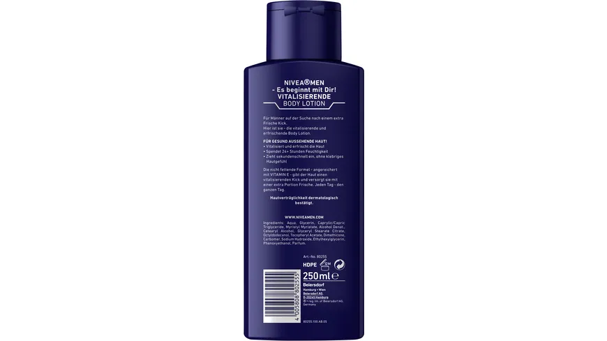 NIVEA MEN Body Lotion for Men 250 ml