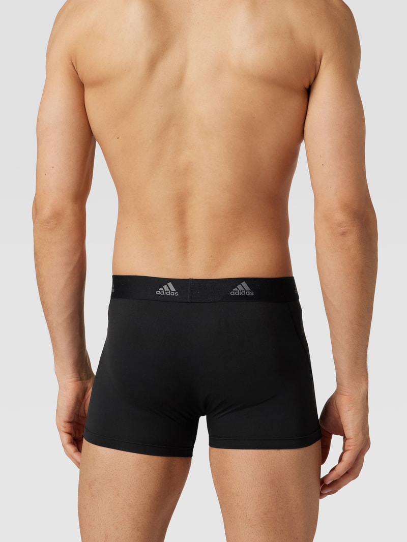 Trunks mit elastischem Bund im 3er-Pack in mittelgrau