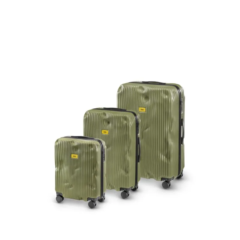 Crash Baggage Stripe Kofferset Gr. L\/M\/S - Olive
