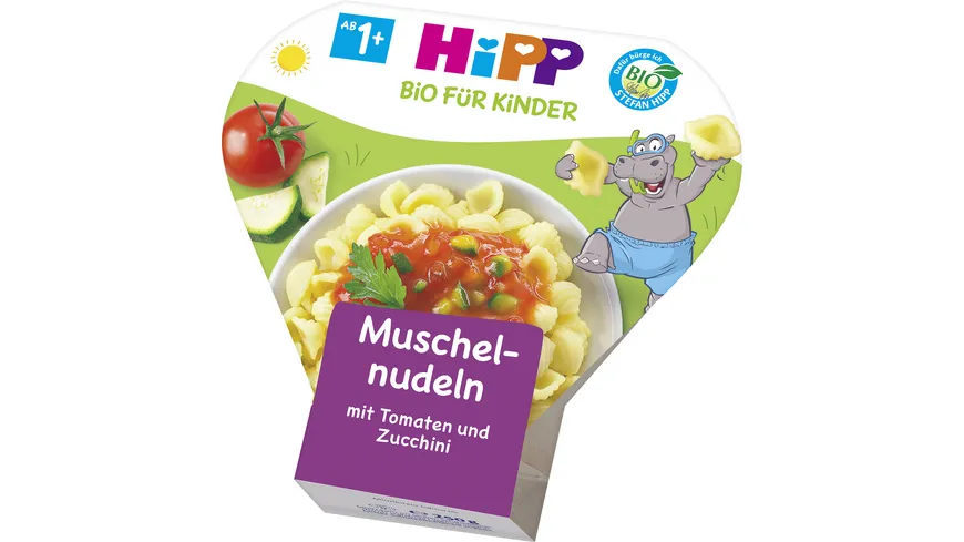 HiPP Schalenmenüs: Muschelnudeln mit Tomaten und Zucchini 250 g 250 g