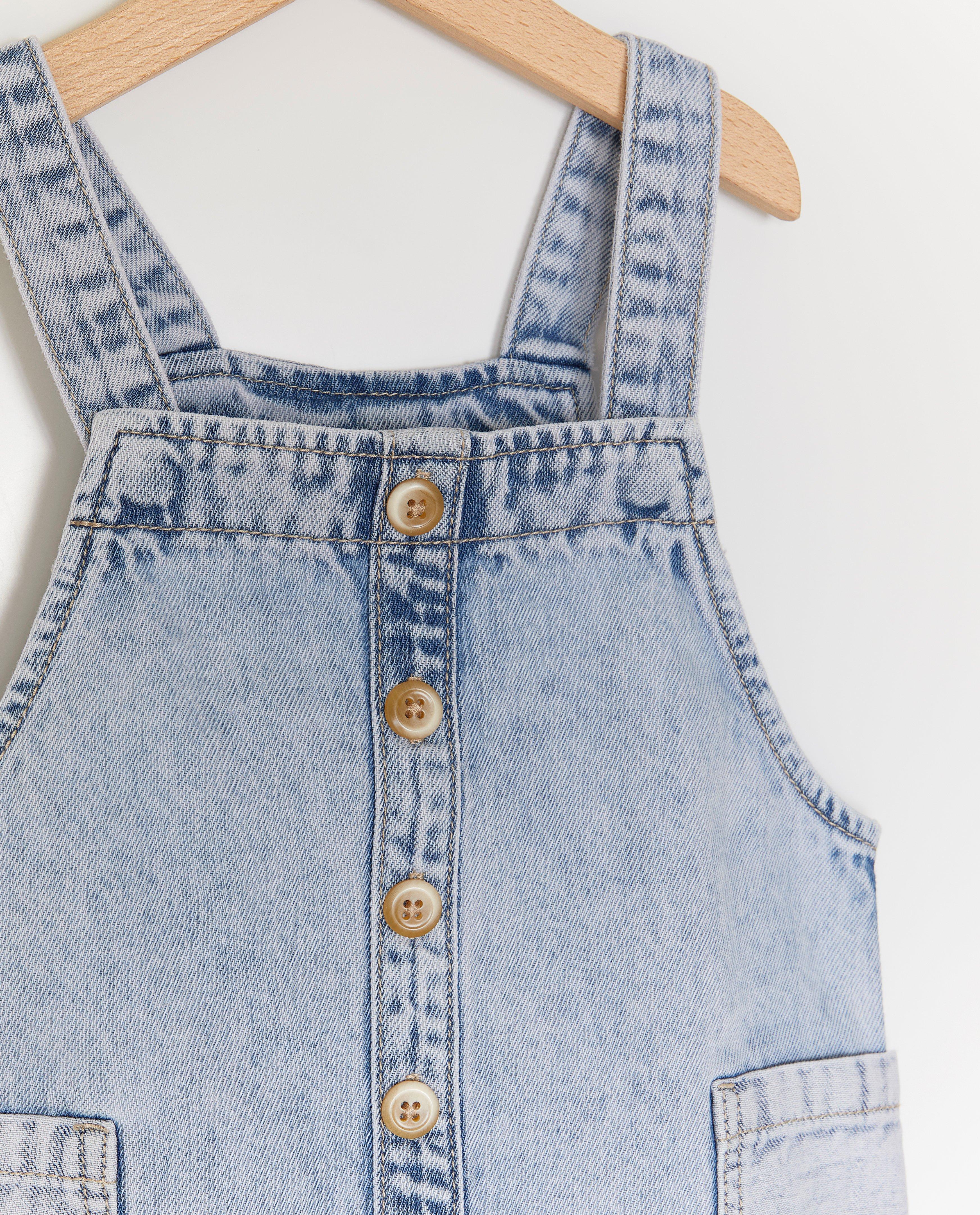 Nanja Massy Salopetă unisex din denim, baby lichtblauw