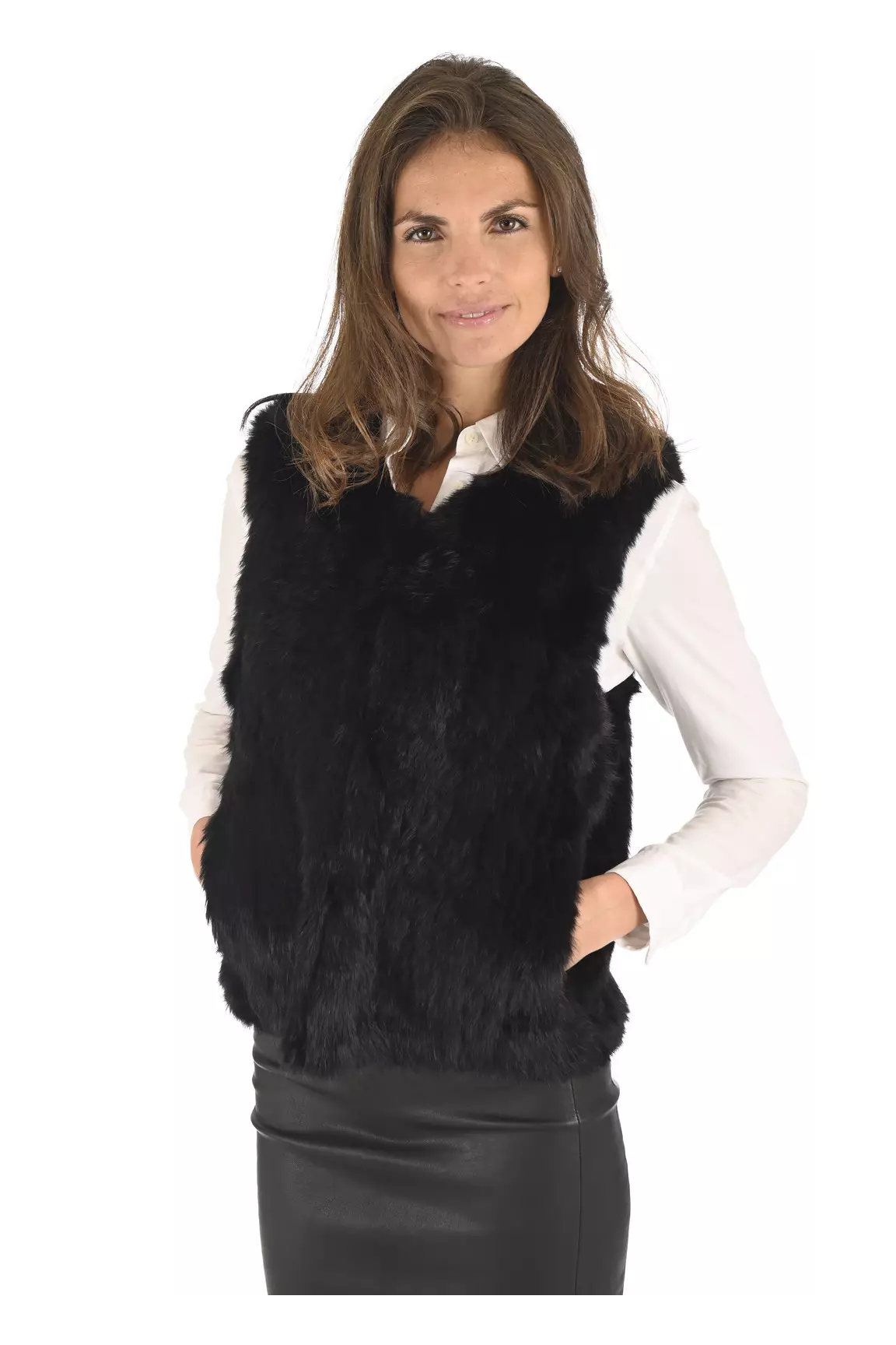 La Canadienne Autres Gilets Femme couleur noir