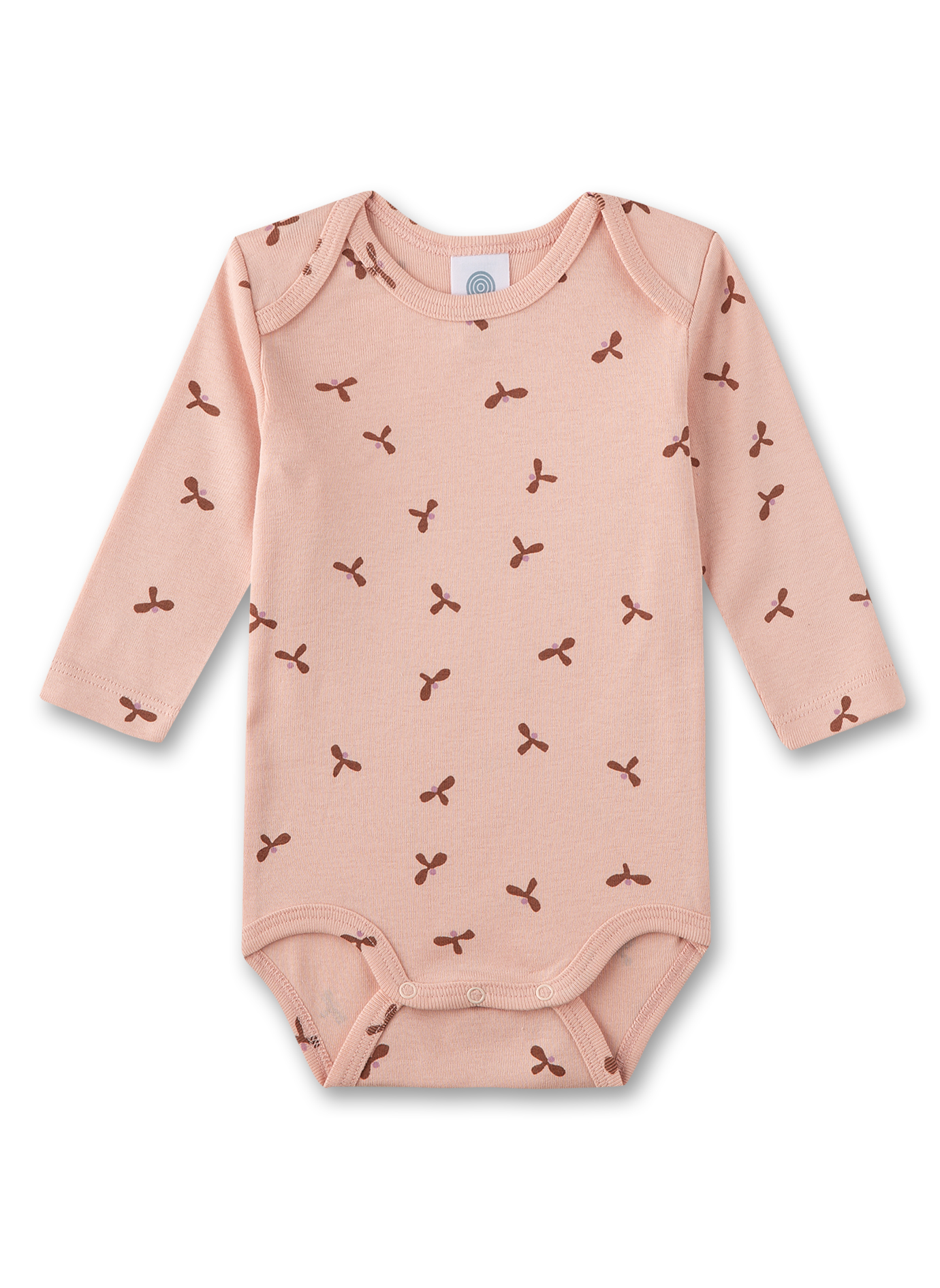 Baby-Body langarm (Dreierpack)Beige