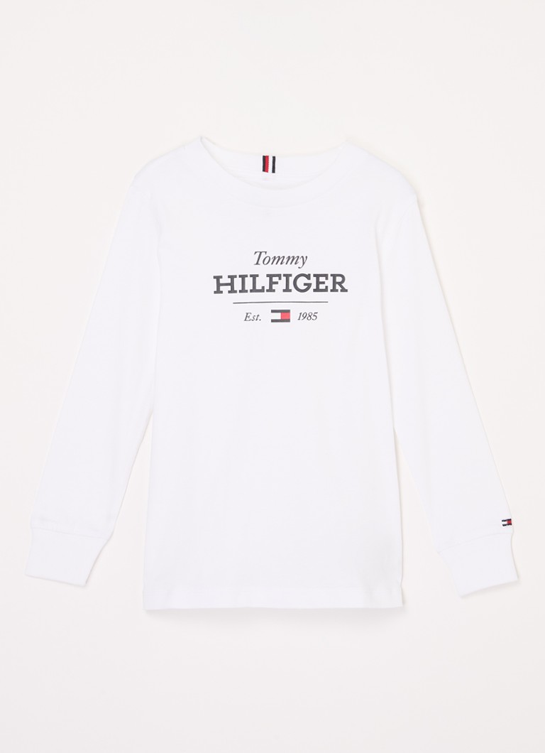 Camisa de manga comprida Tommy Hilfiger com estampa do logotipo