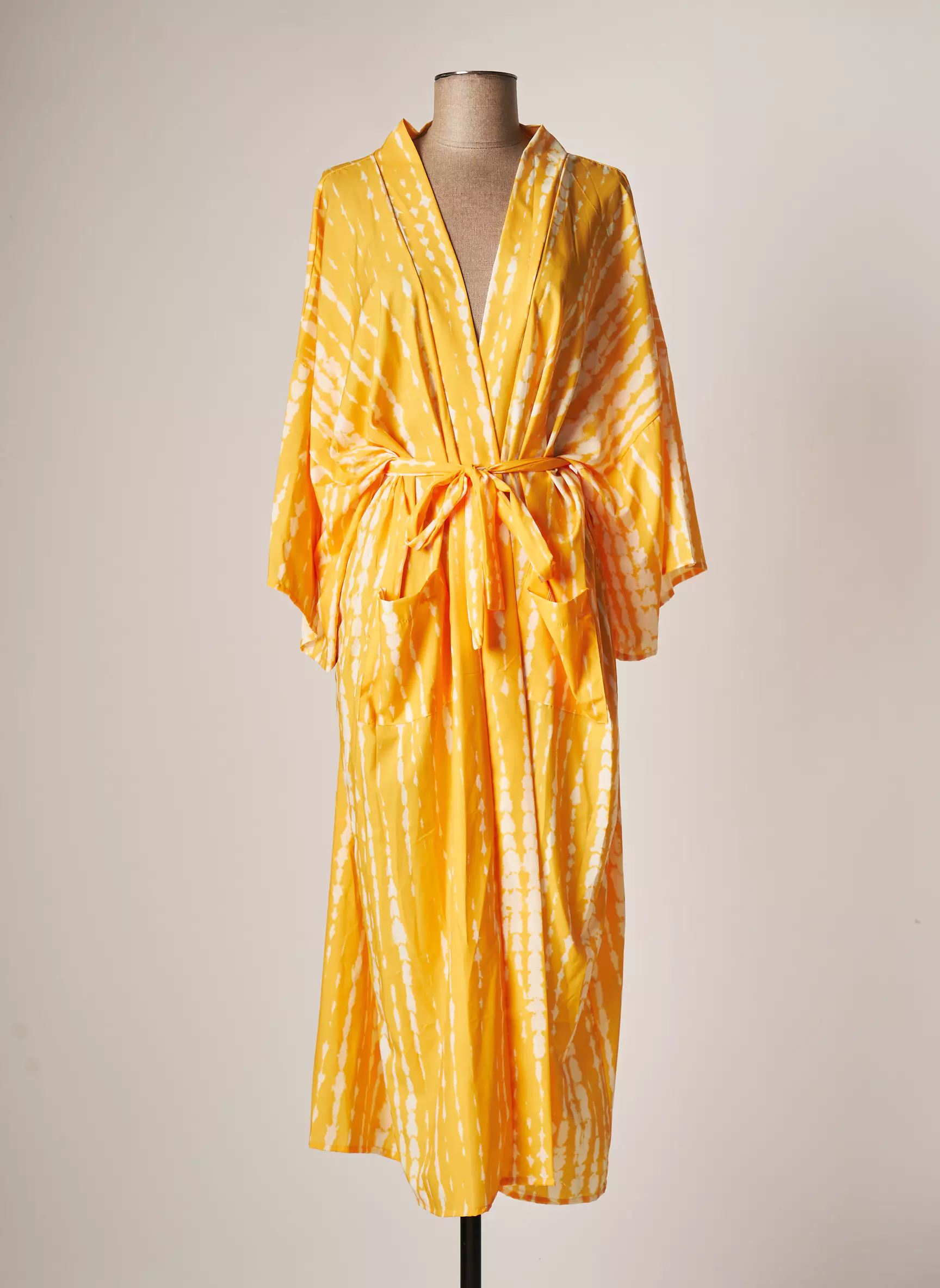 Lauren Vidal Vestes Kimono Femme couleur jaune