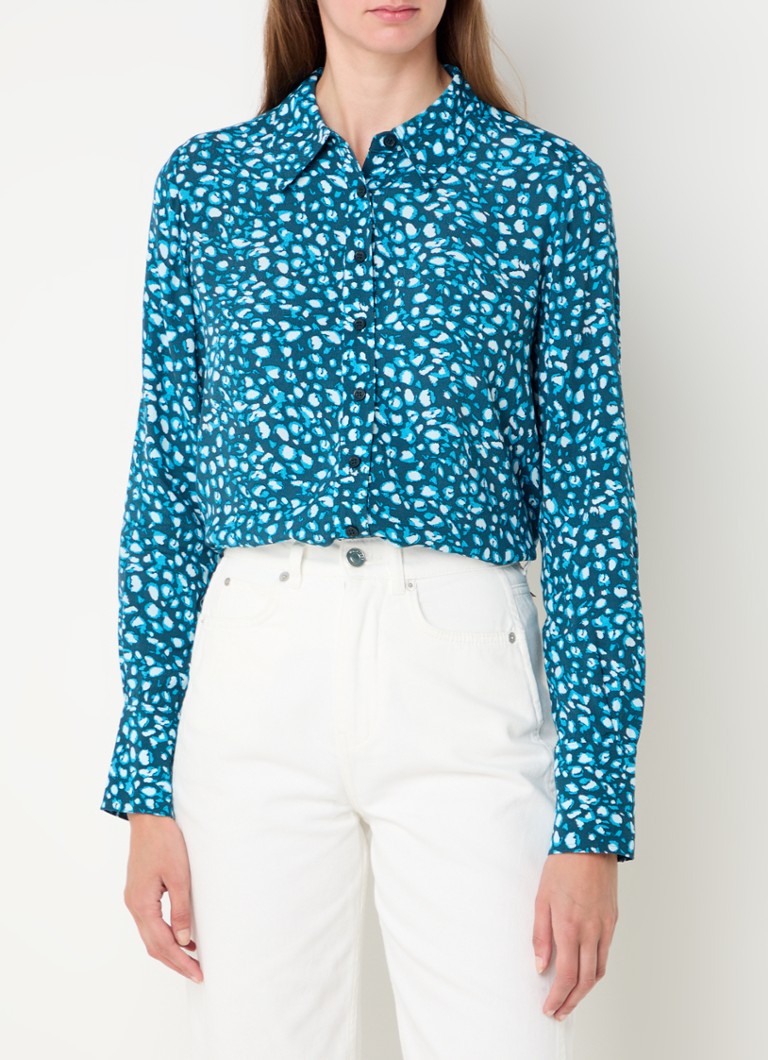 Whistles Blouse with leopard print