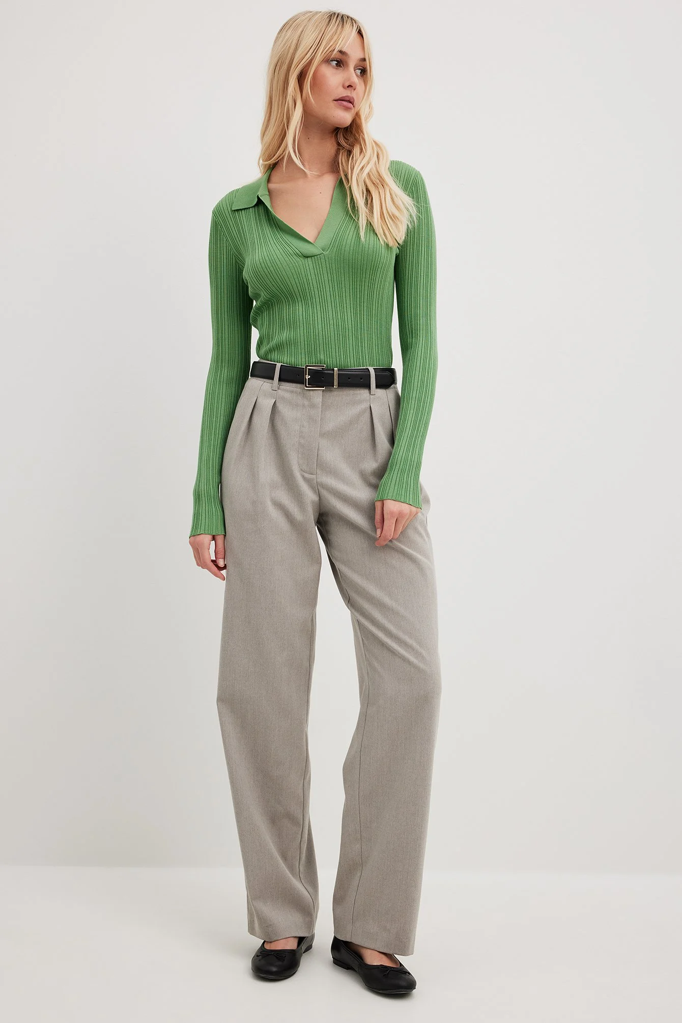 Feingestricktes Langarmshirt