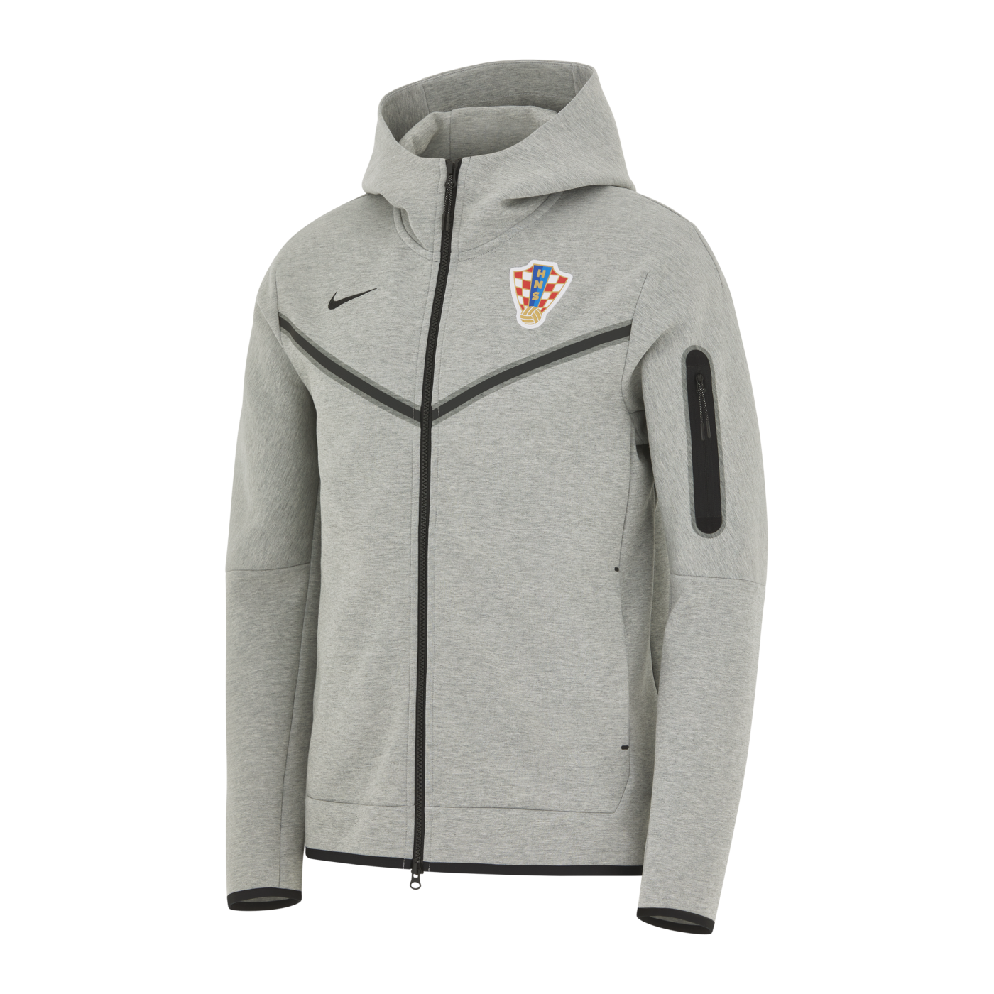 Nike Kroatien Tech Fleece Hoody Grau Schwarz F063