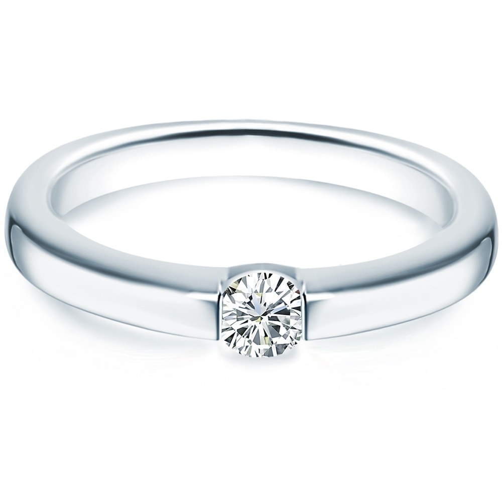 Trilani Bague en argent Argent sterling Oxyde de zirconium (CZ) en Argent Bague